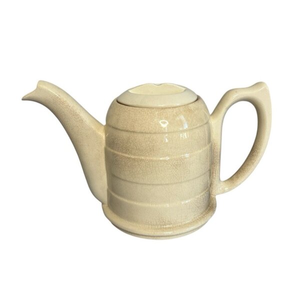 Vtg Old Dutch Ceramic Teapot Copper Cover Felt Insulation Warmer Made in England - Picture 6 of 11